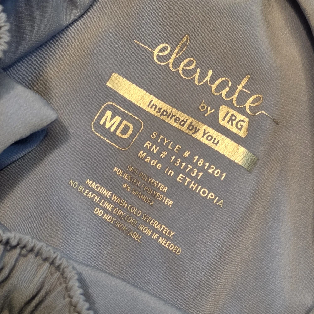 Elevate IRG: Women's full elastic Scrubs Pant...CIEL BLUE ...Size M - Picture 9 of 9